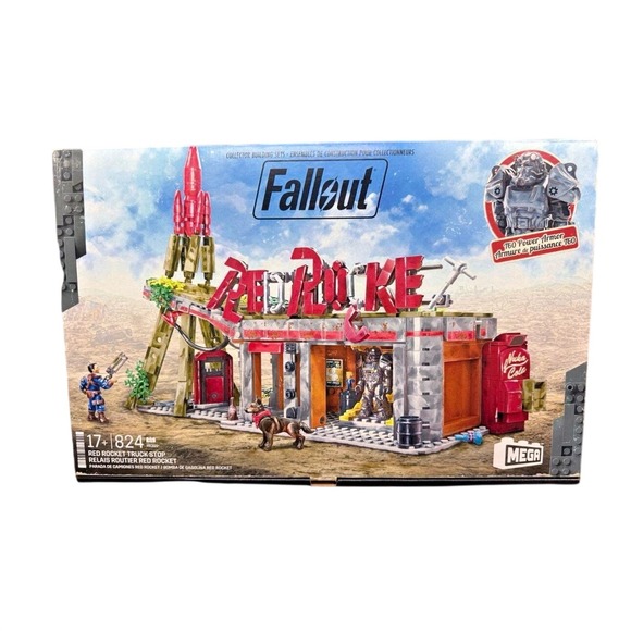 Mega Bloks Construx Other - Fallout Red Rocket Truck Stop Mega Bloks Construx Building Block Set Sealed